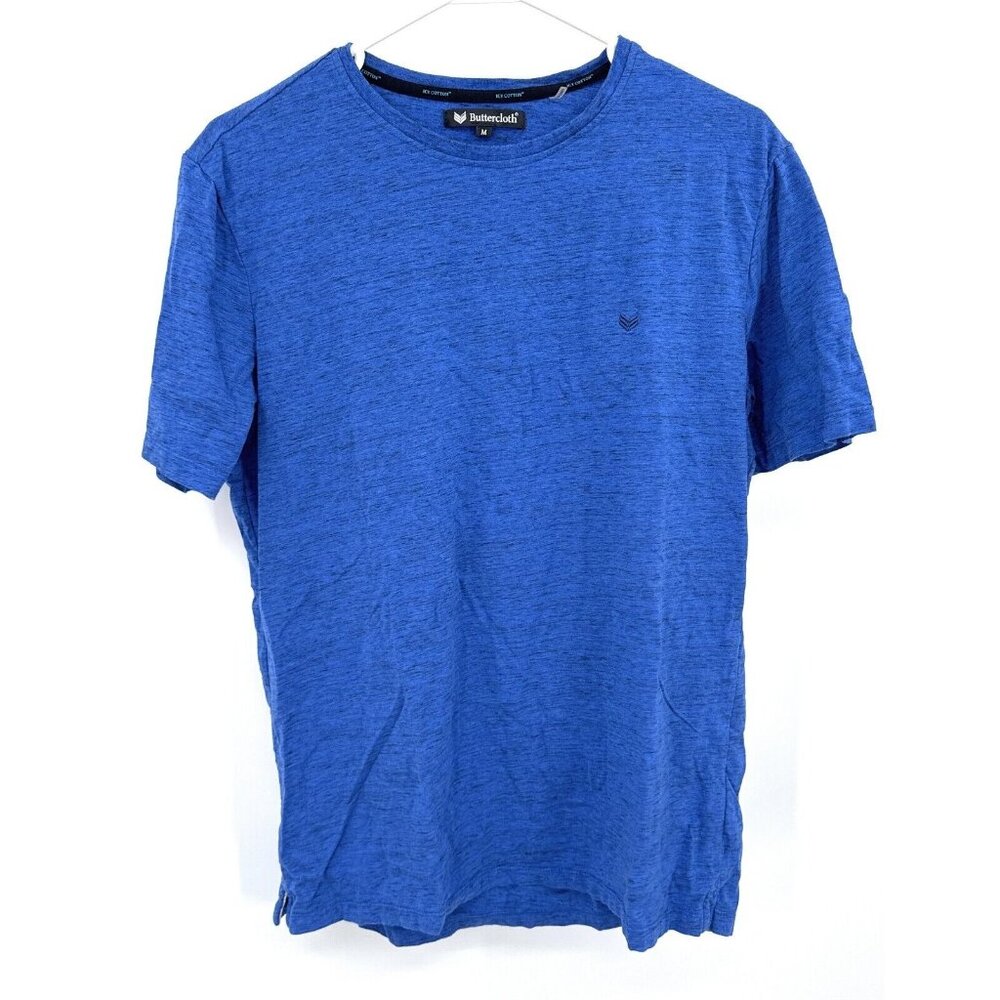 Buttercloth Icy Cotton Shirt Medium Blue Golfer Cotton Outdoors Preppy Casual‎
